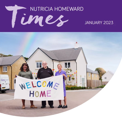 Nutricia Homeward Times winter edition 2023 - Welcome home banner 