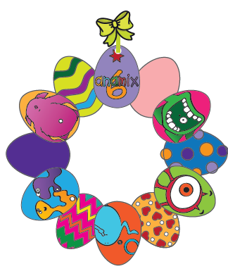 Image Anamix 6 easter wreath activity