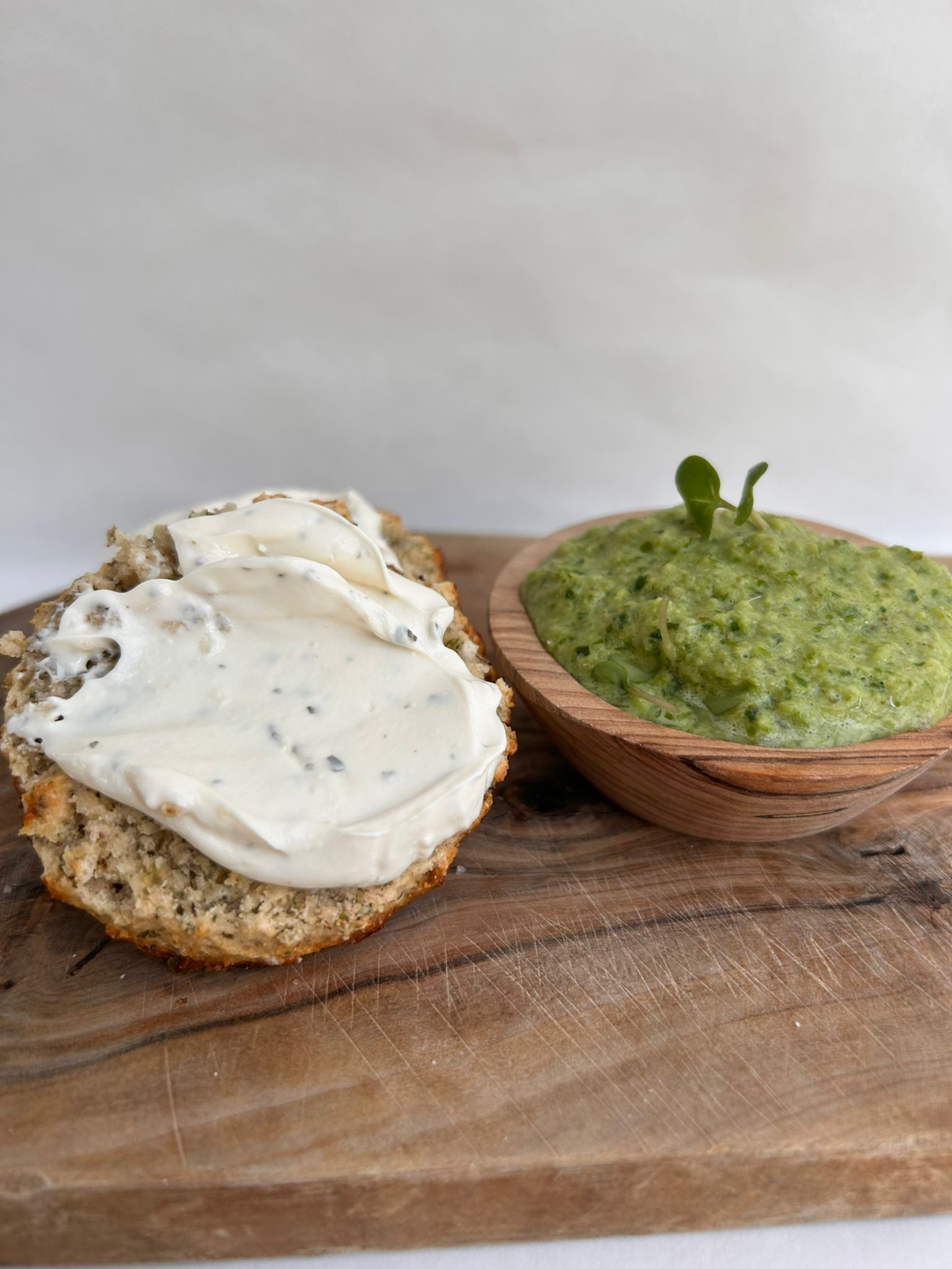 Cheese Scones with Green Goddess Dip