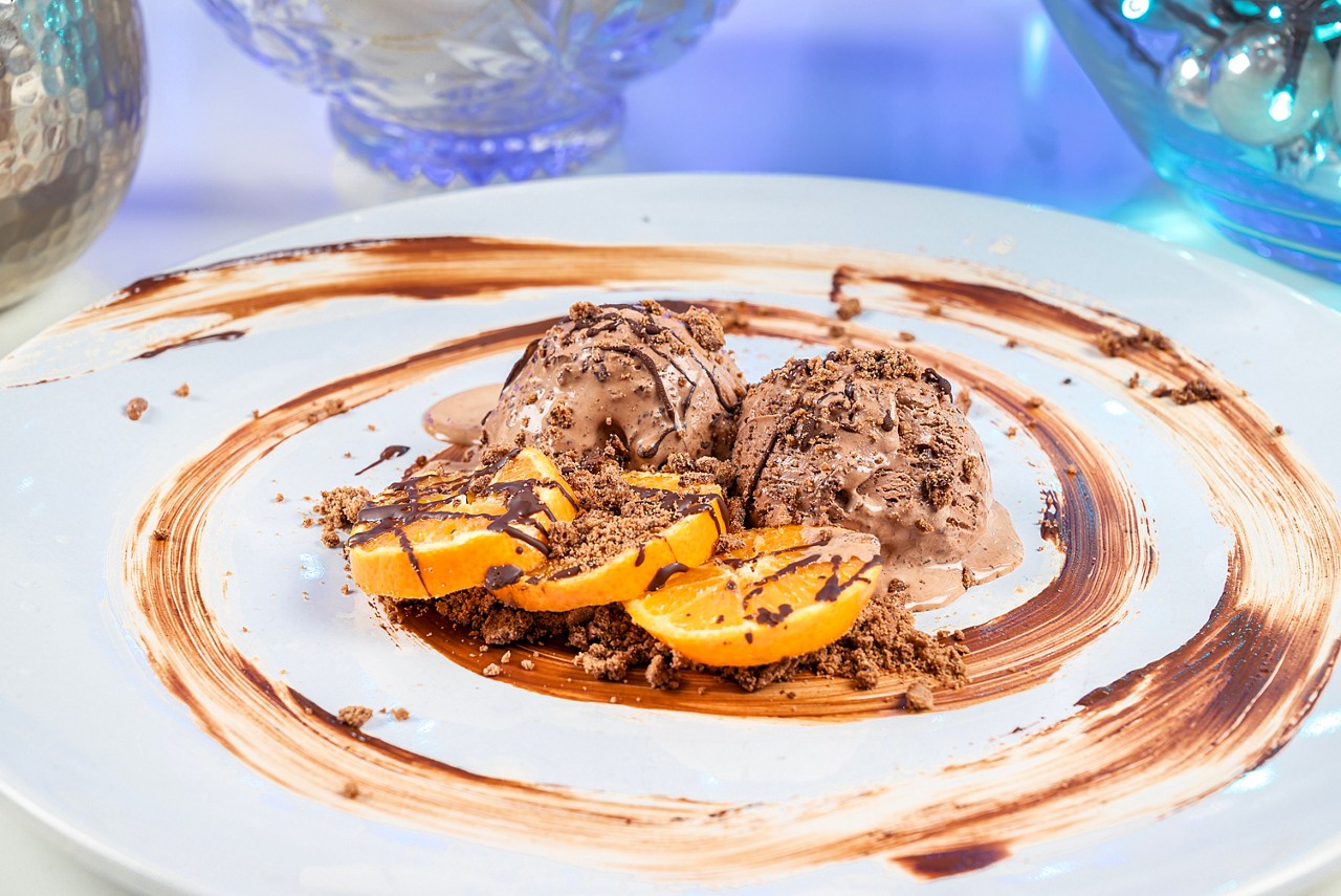 Chocolate orange ice cream