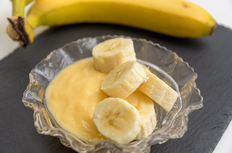low-protein-banana-custard