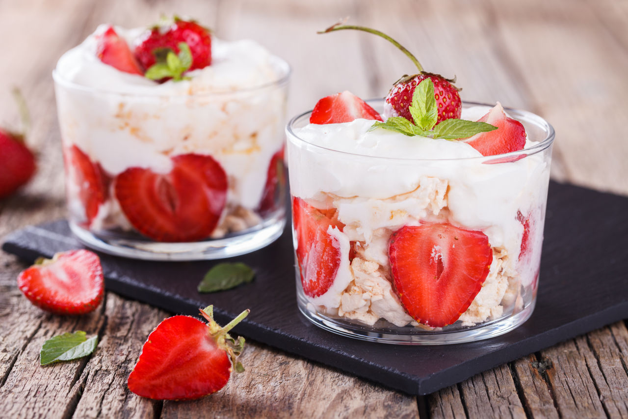 Eton Mess - Strawberries with whipped cream