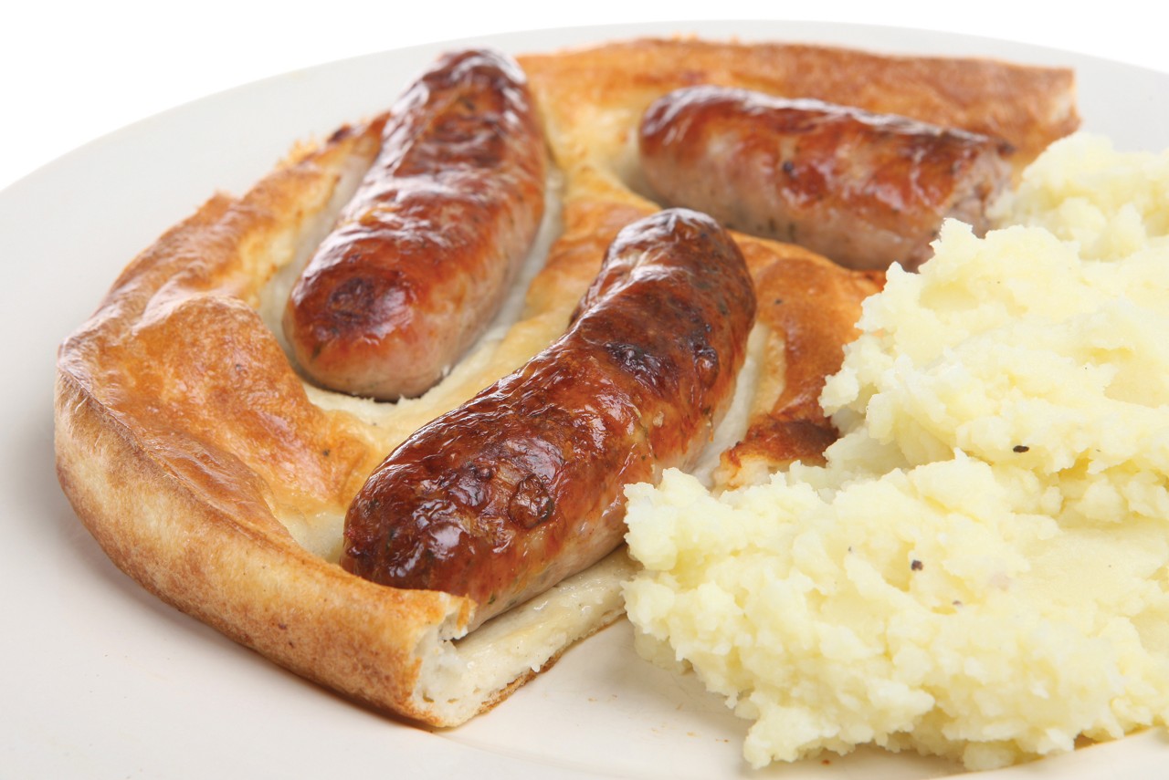Toad in the Hole with Cheesy Mash recipe image